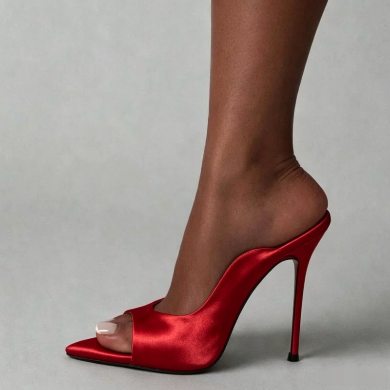 Slip Dress Satin - MKKHOU Sepatu Hak Tinggi Fashion Baru