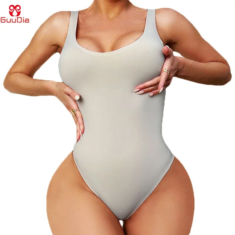 Shapewear Bodysuit Firm - GUUDIA Thong Seksi Leher U Dalam