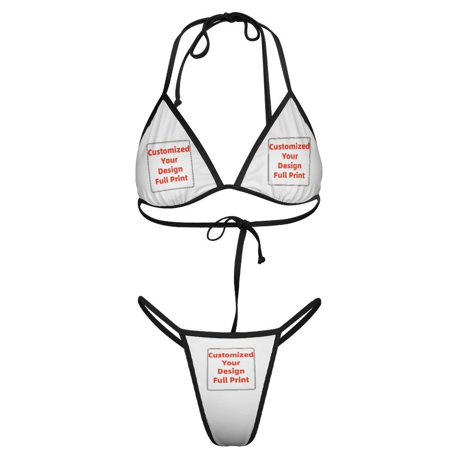 Set Bikini Thong Segitiga Bras - Thong Bikini Women ulasan dan harga
