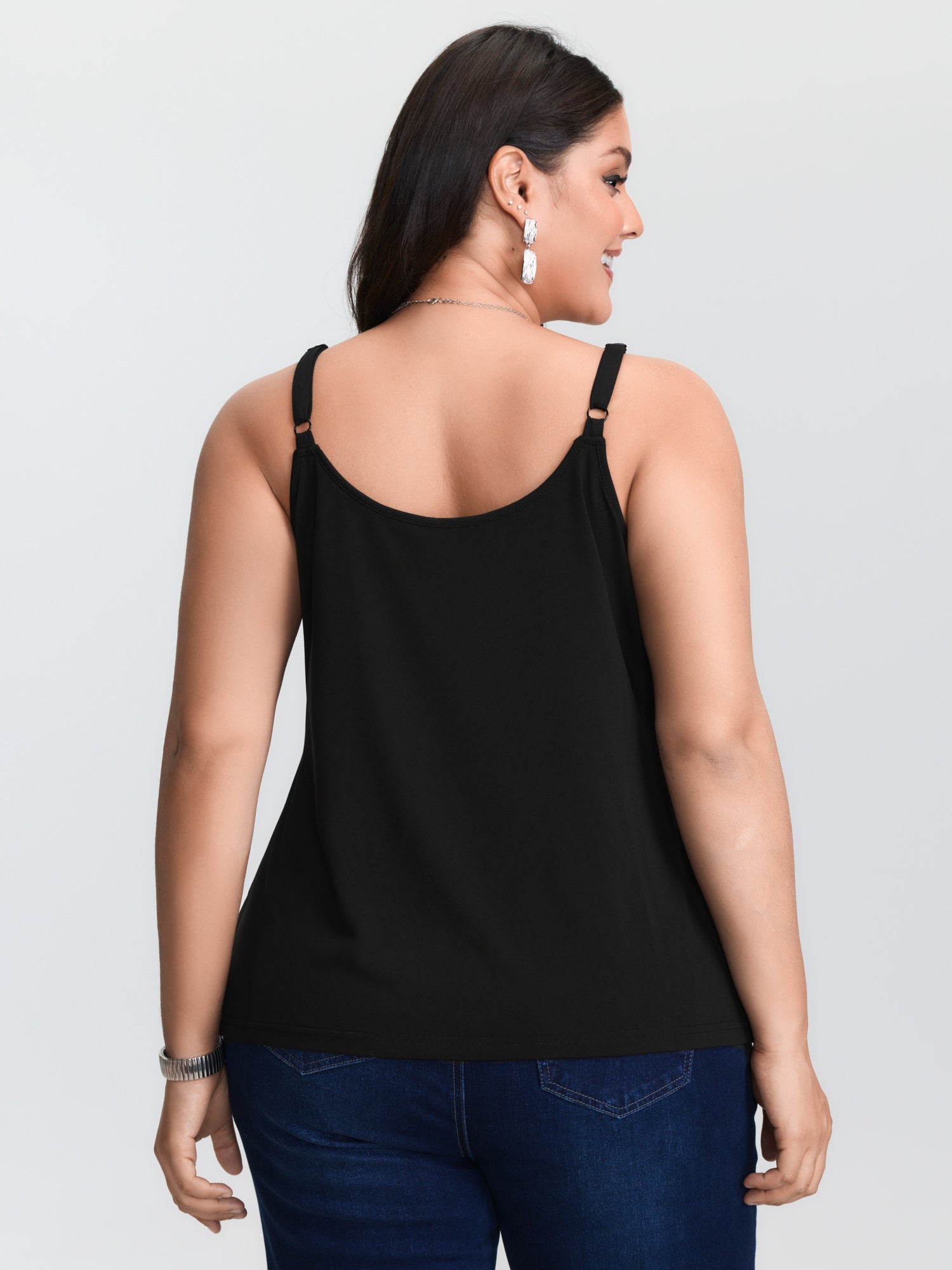 Atasan tanpa lengan rajut berw - Cami Top Lace ulasan dan harga