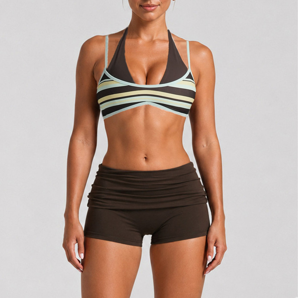 Bra Yoga Wanita Model Halter d - Sports Bra High Impact ulasan dan harga